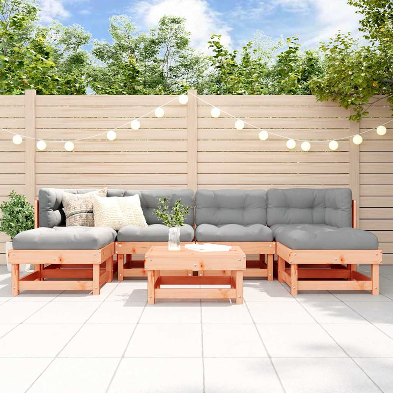 Set mobilier de grădină, 7 piese, lemn masiv douglas