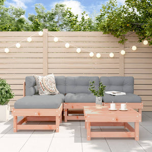 Set mobilier relaxare de grădină, 5 piese, lemn masiv douglas