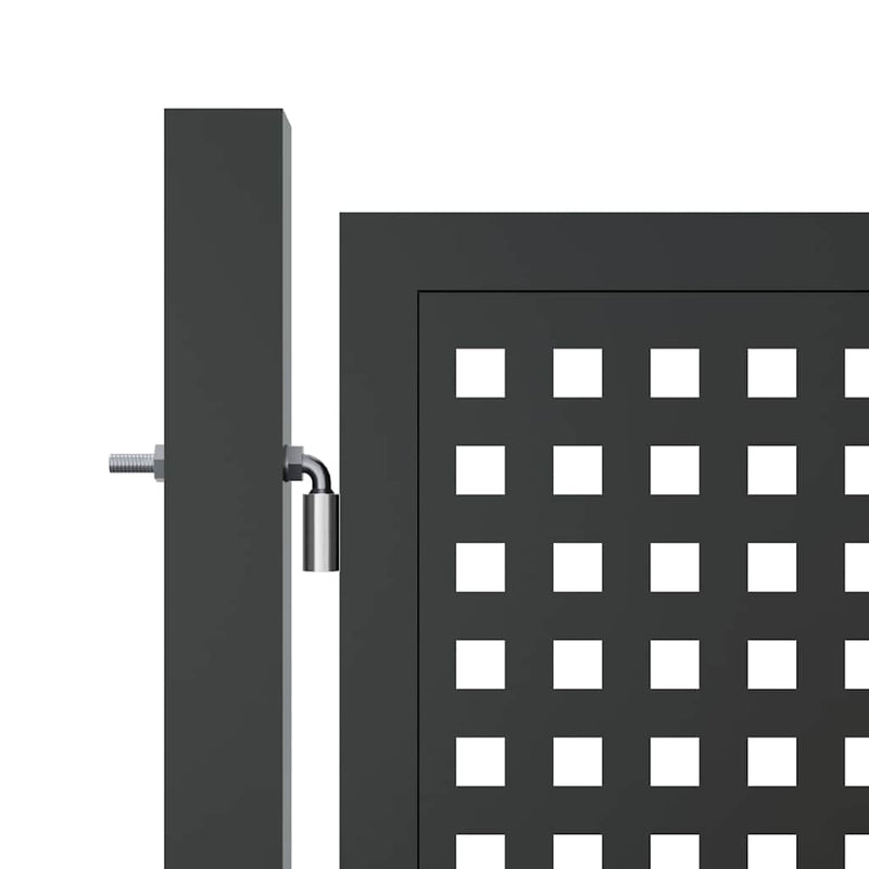 Poartă de grădină antracit 300x175 cm oțel