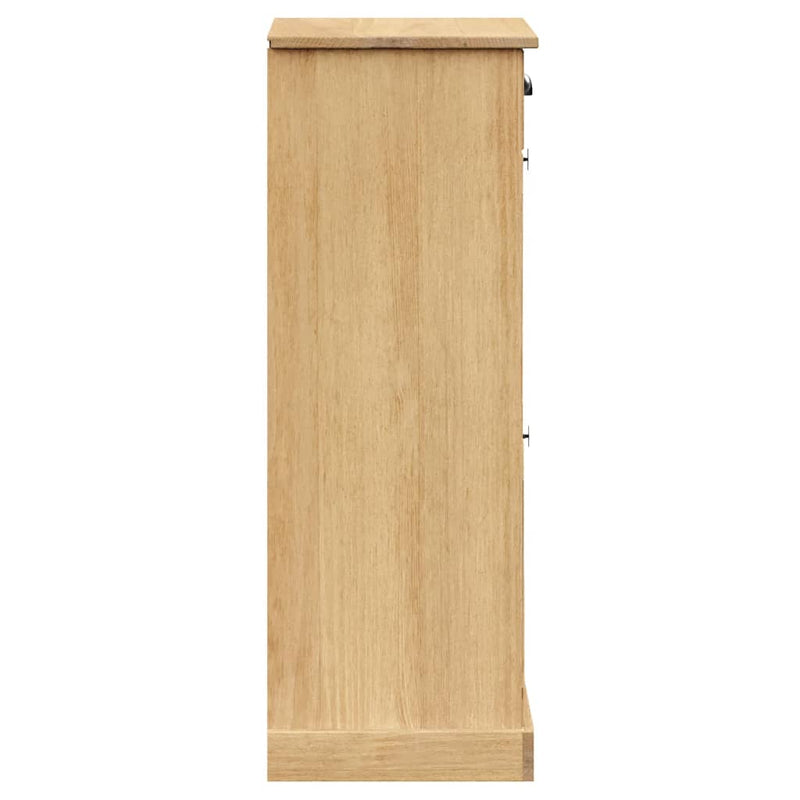 Dulap de pantofi VIGO, 60x35x96 cm, lemn masiv de pin