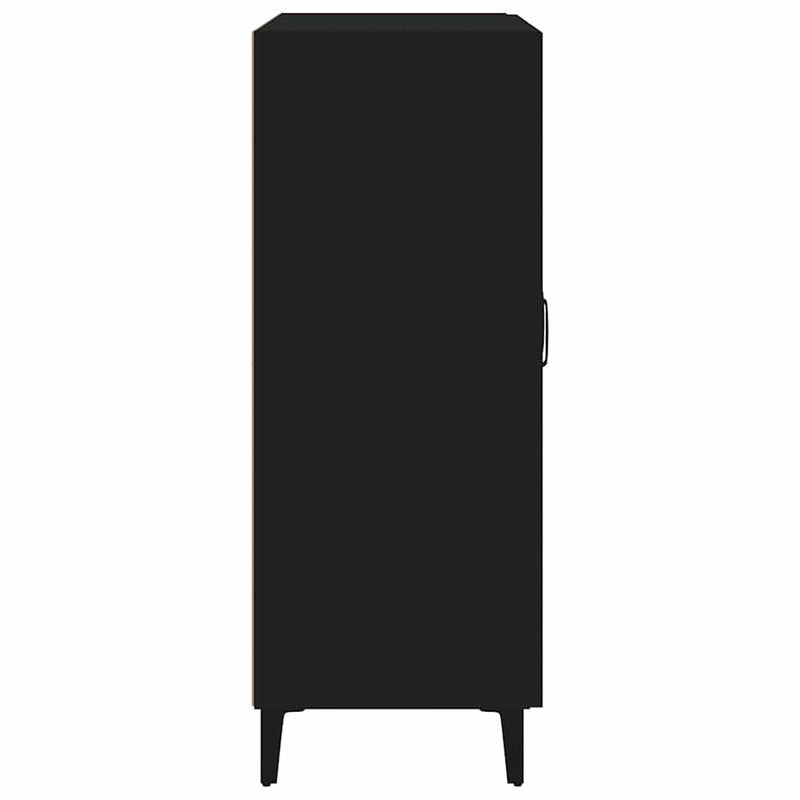 Servantă, negru, 69,5x34x90 cm, lemn prelucrat