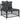 Set mobilier de grădină, 5 piese, cu perne, antracit, oțel