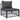 Set mobilier de grădină, cu perne, antracit, 4 piese, oțel