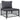 Set mobilier de grădină, 8 piese, cu perne, antracit, oțel