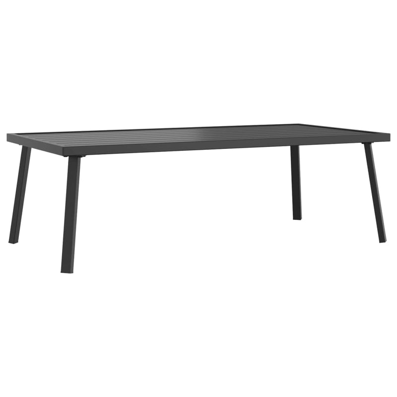 Set mobilier de grădină, antracit, 2 piese, oțel