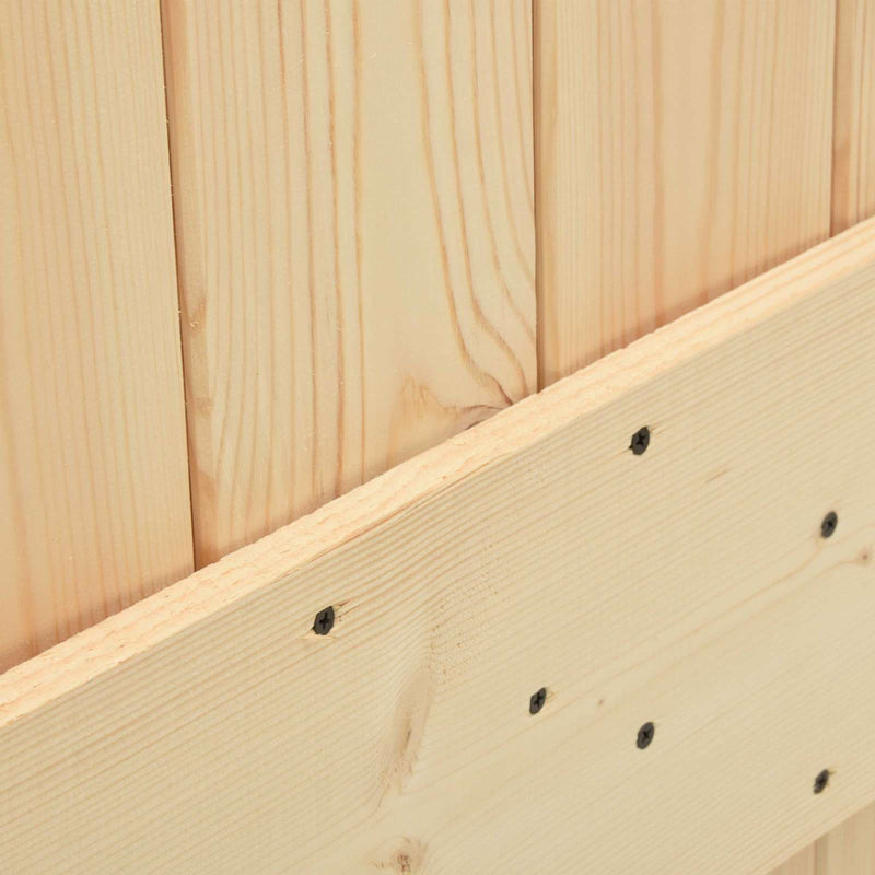 Ușă NARVIK 70 x 210 cm Lemn de Pin Solid (Nefinisat) natural