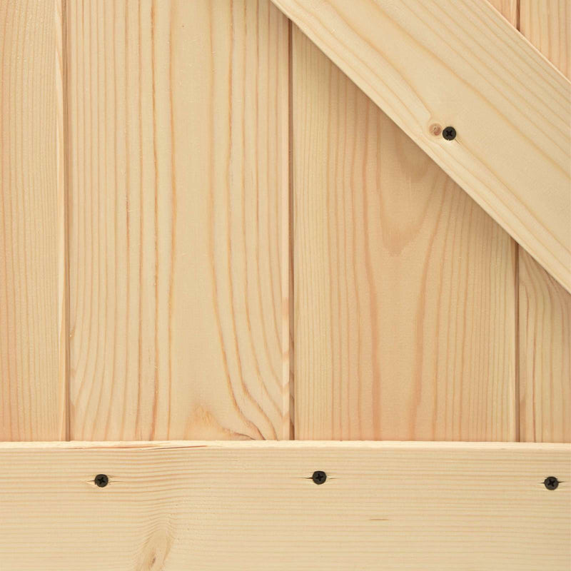 Ușă NARVIK 70 x 210 cm Lemn de Pin Solid (Nefinisat) natural