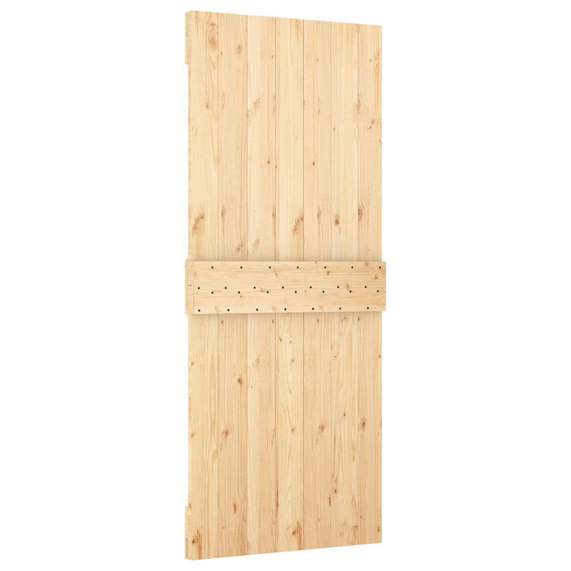 Ușă NARVIK 85 x 210 cm Lemn de Pin Solid (Nefinisat) natural