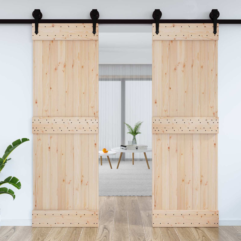 Ușă plană NARVIK 70x210 cm Lemn de Pin Solid (Nefinisat)