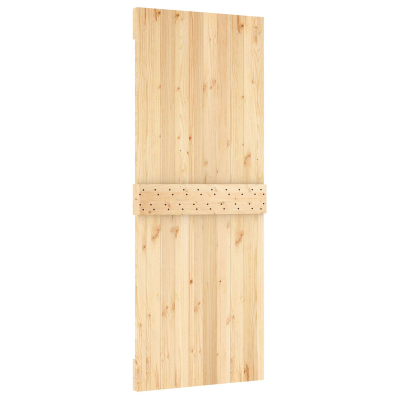 Ușă plană NARVIK 80x210cm Lemn de Pin Solid (Nefinisat) natural
