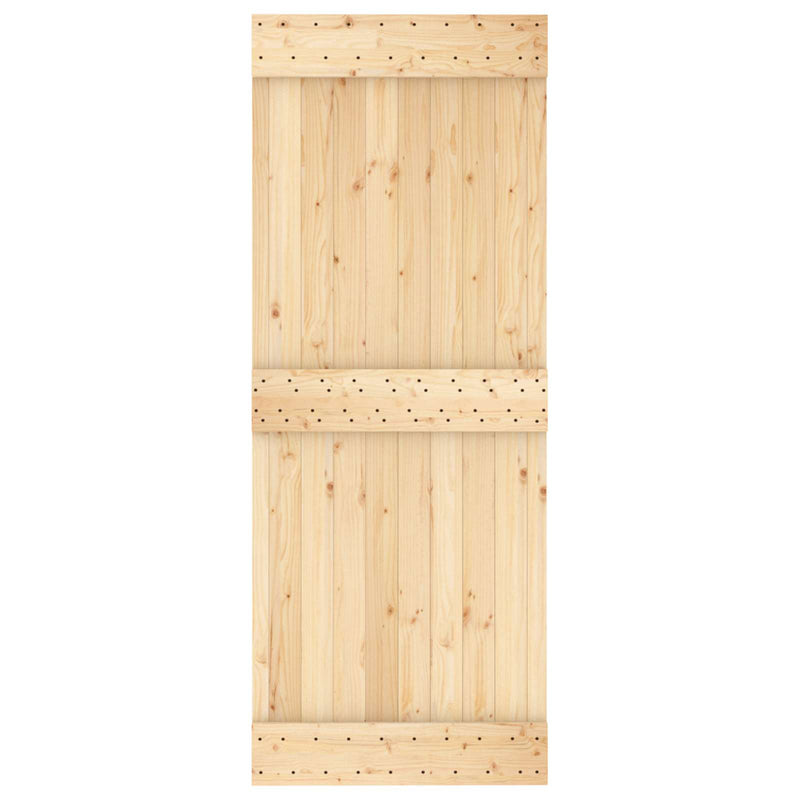 Ușă plană NARVIK 80x210cm Lemn de Pin Solid (Nefinisat) natural