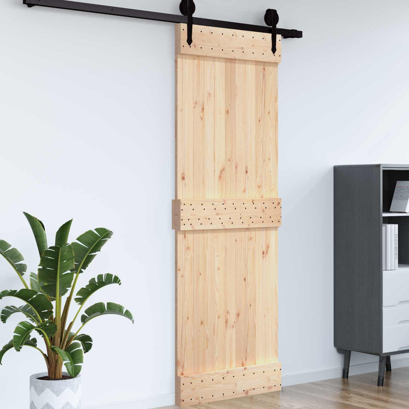 Ușă plană NARVIK 85x210cm Lemn de Pin Solid (Nefinisat) natural