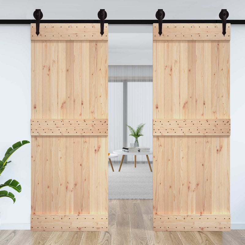 Ușă plană NARVIK 85x210cm Lemn de Pin Solid (Nefinisat) natural