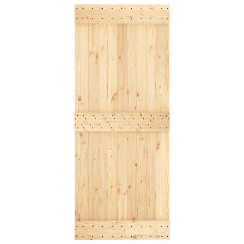 Ușă plană NARVIK 85x210cm Lemn de Pin Solid (Nefinisat) natural