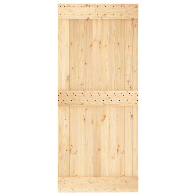 Ușă plană NARVIK 90x210 cm Lemn de Pin Solid (Nefinisat)