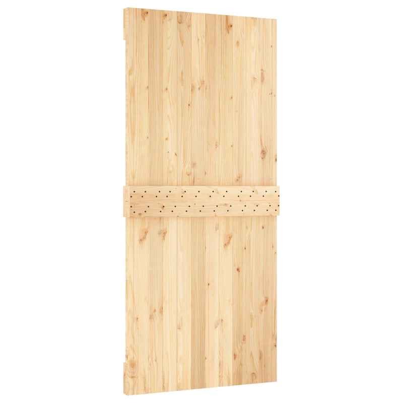 Ușă plană NARVIK 95x210cm Lemn de Pin Solid (Nefinisat) natural
