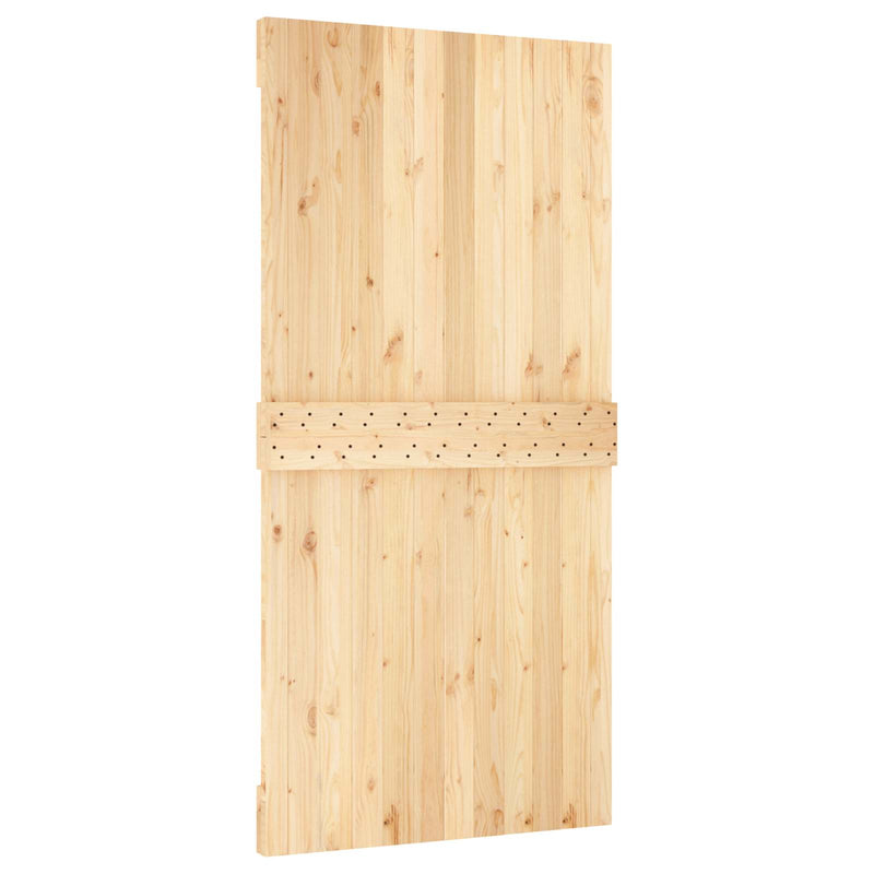 Ușă NARVIK 100 x 210 cm Lemn de Pin Solid (Nefinisat) natural
