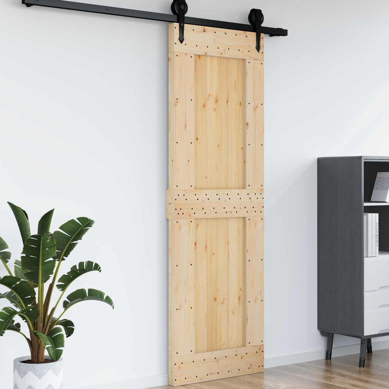 Ușă simplă NARVIK 70x210 cm Lemn de Pin Solid (Nefinisat)