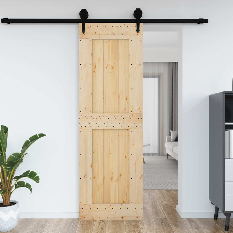 Ușă simplă NARVIK 70x210 cm Lemn de Pin Solid (Nefinisat)
