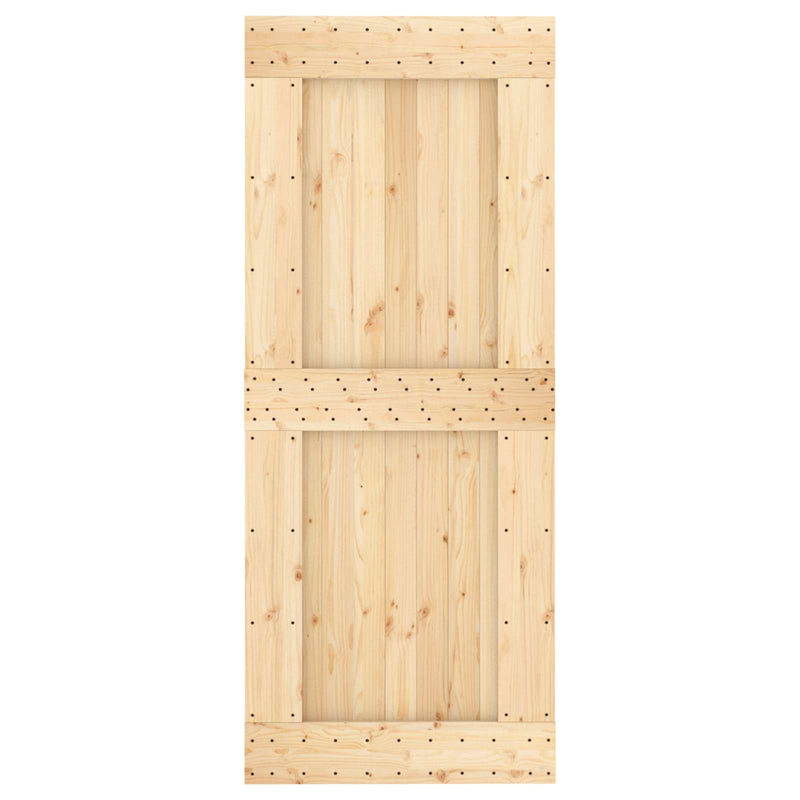 Ușă simplă NARVIK 85x210 cm Lemn de Pin Solid (Nefinisat)