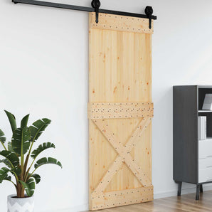 Ușă Cross NARVIK 95x210cm Lemn de Pin Solid (Nefinisat) natural