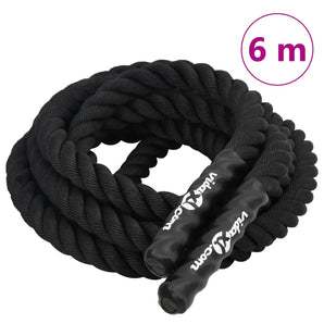 Frânghie de luptă neagră 6 m 4,5 kg poliester