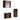 Set dulapuri de baie, 3 piese, stejar afumat, lemn prelucrat