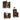 Set dulapuri de baie, 3 piese, stejar afumat, lemn prelucrat