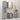Set dulapuri de baie, 4 piese, gri sonoma, lemn prelucrat