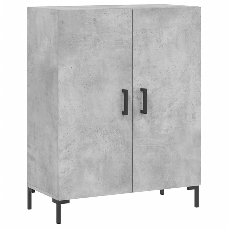 Dulap, gri beton, 69,5x34x90 cm, lemn compozit