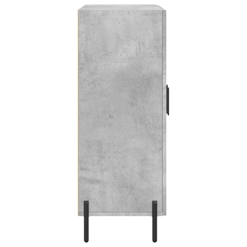 Dulap, gri beton, 69,5x34x90 cm, lemn compozit