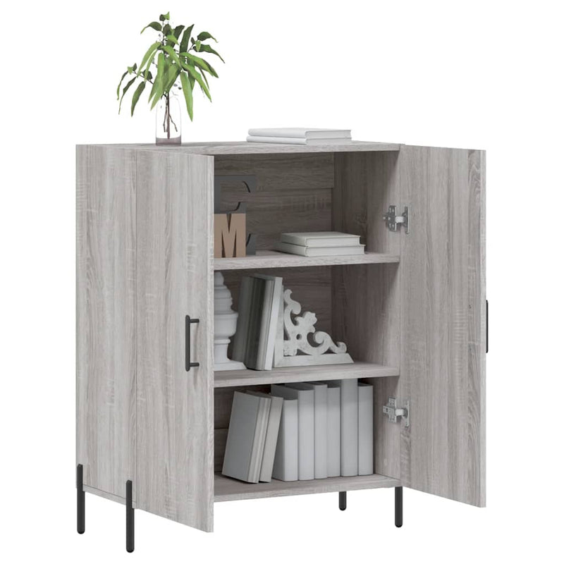 Dulap, gri sonoma, 69,5x34x90 cm, lemn compozit