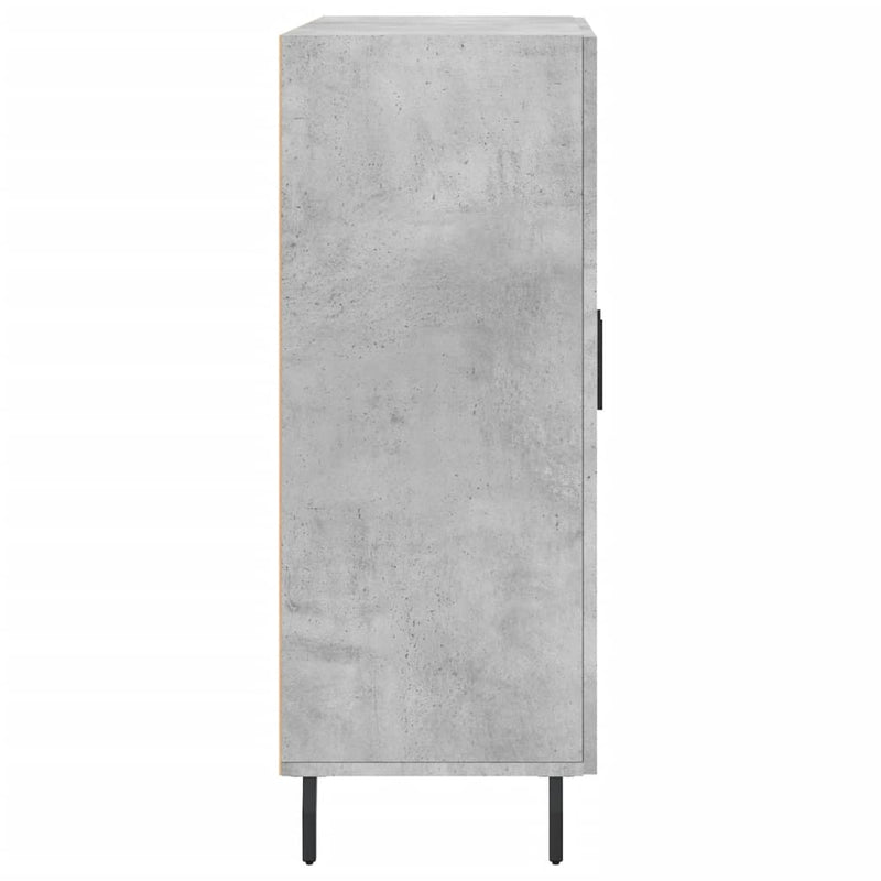 Dulap, gri beton, 69,5x34x90 cm, lemn compozit
