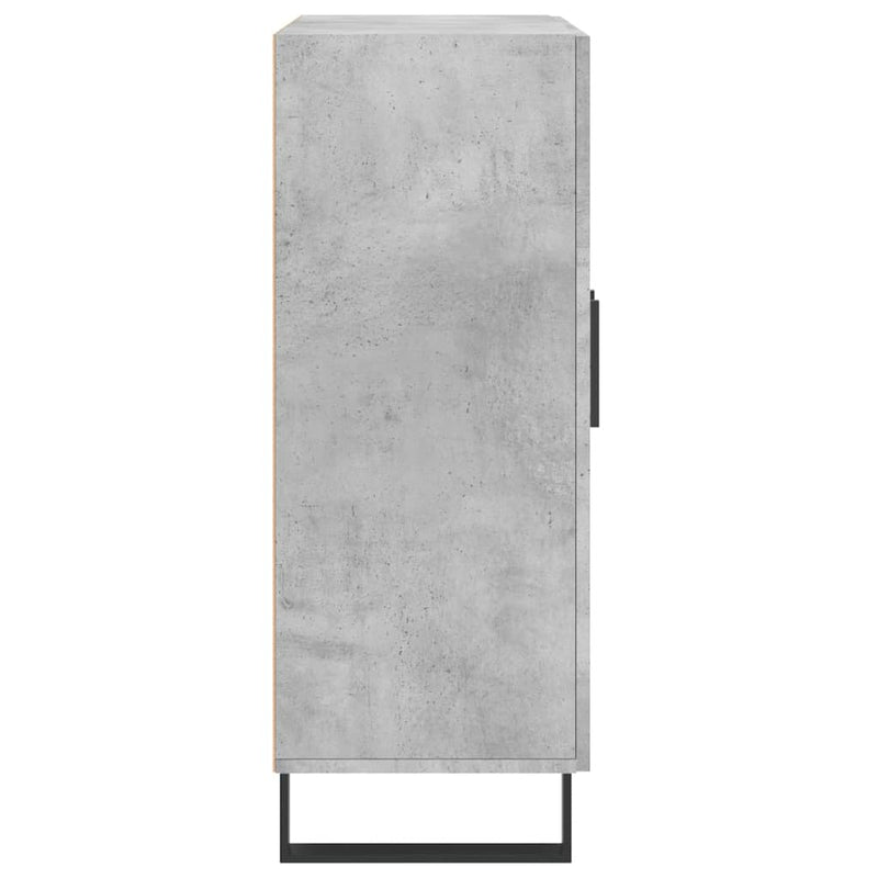 Dulap, gri beton, 69,5x34x90 cm, lemn compozit