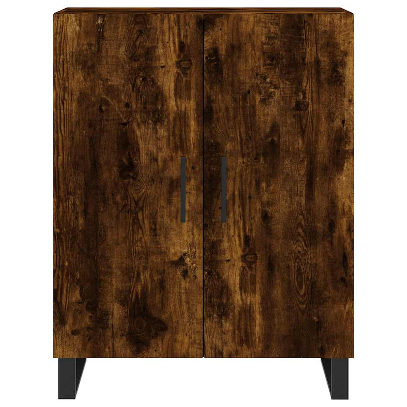 Dulap, stejar fumuriu, 69,5x34x90 cm, lemn compozit