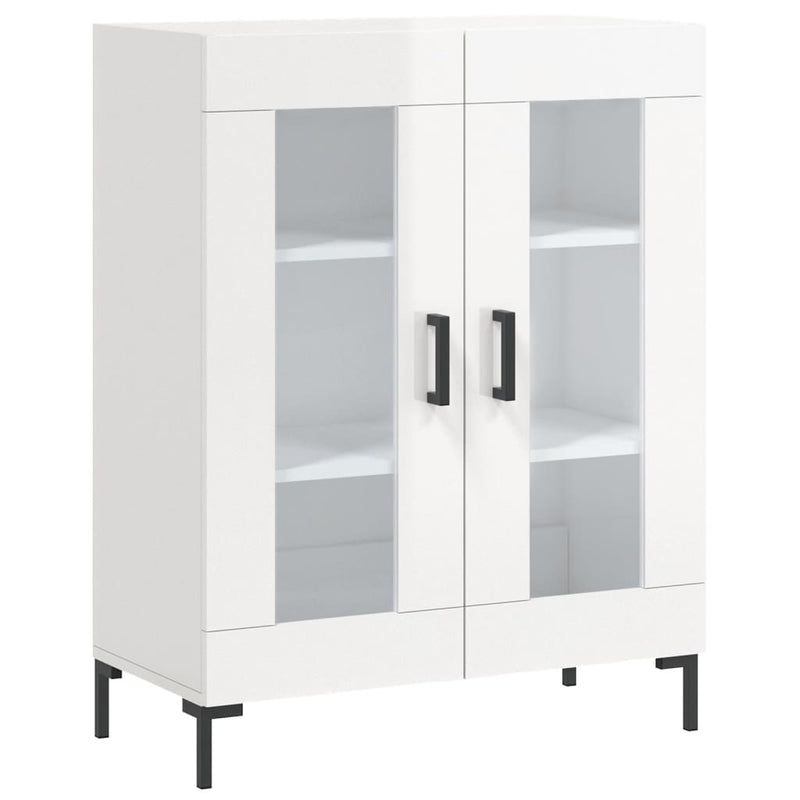 Dulap, alb extralucios, 69,5x34x90 cm, lemn compozit