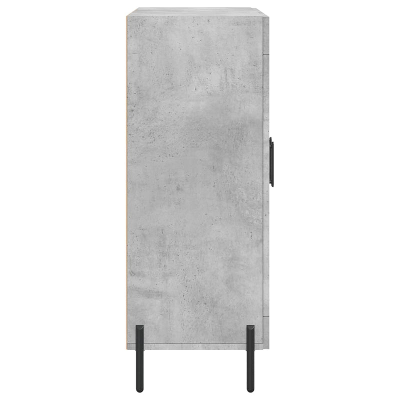 Dulap, gri beton, 69,5x34x90 cm, lemn compozit