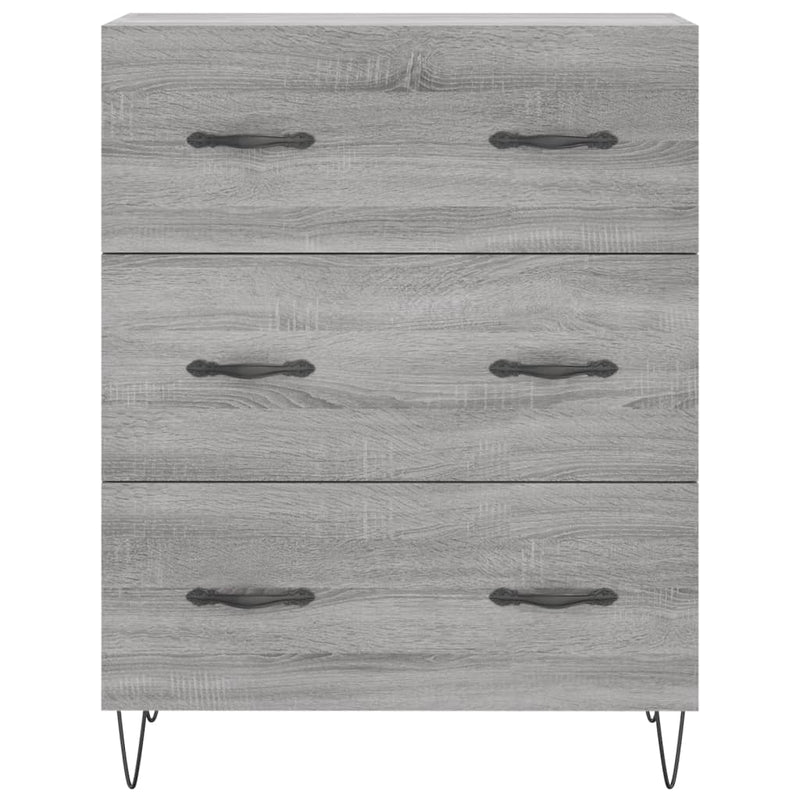 Servantă, gri sonoma, 69,5x34x90 cm, lemn compozit
