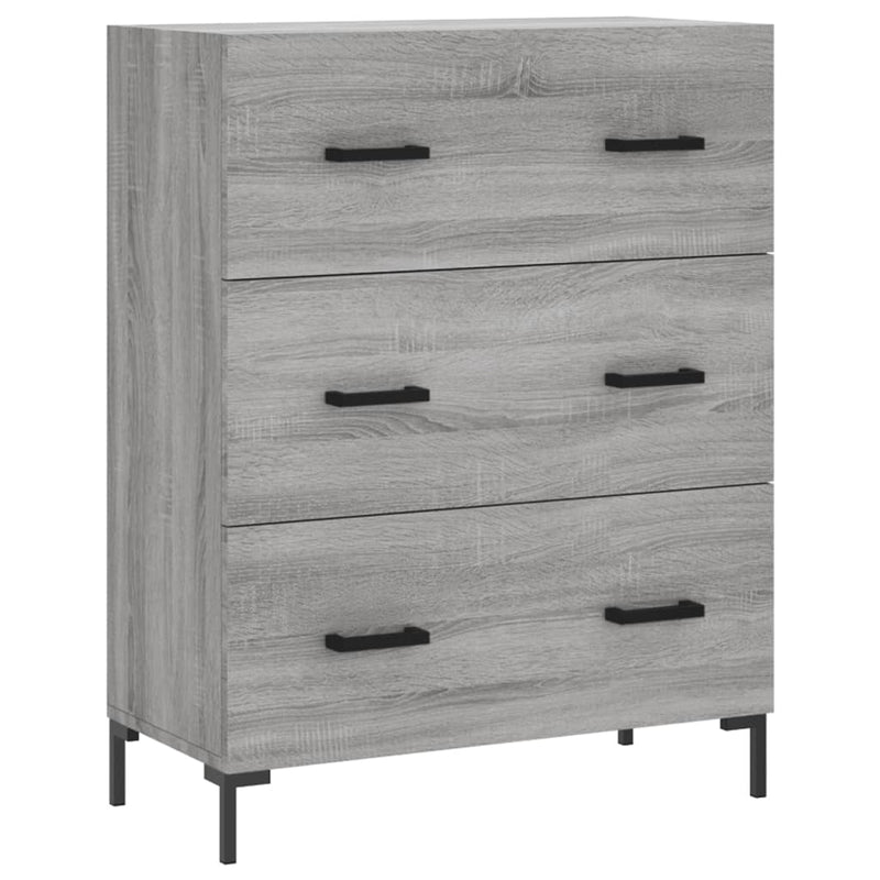 Servantă, gri sonoma, 69,5x34x90 cm, lemn compozit