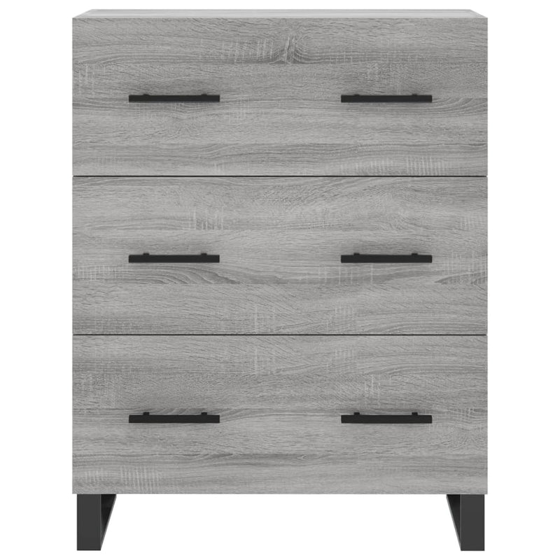 Servantă, gri sonoma, 69,5x34x90 cm, lemn compozit