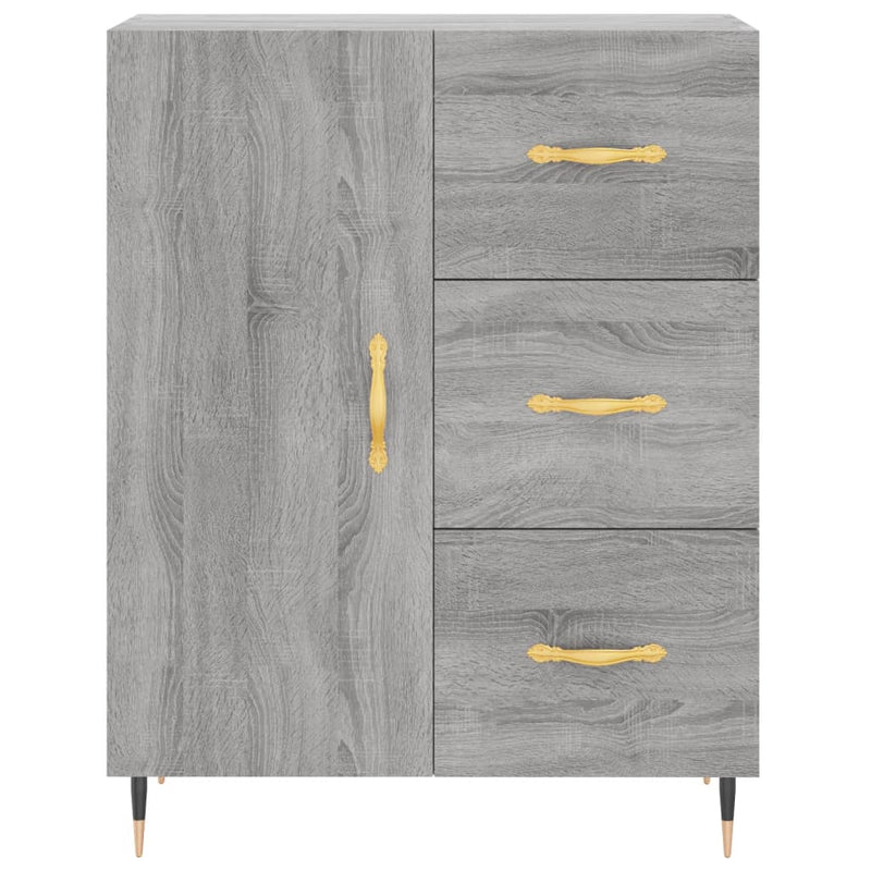 Servantă, gri sonoma, 69,5x34x90 cm, lemn compozit