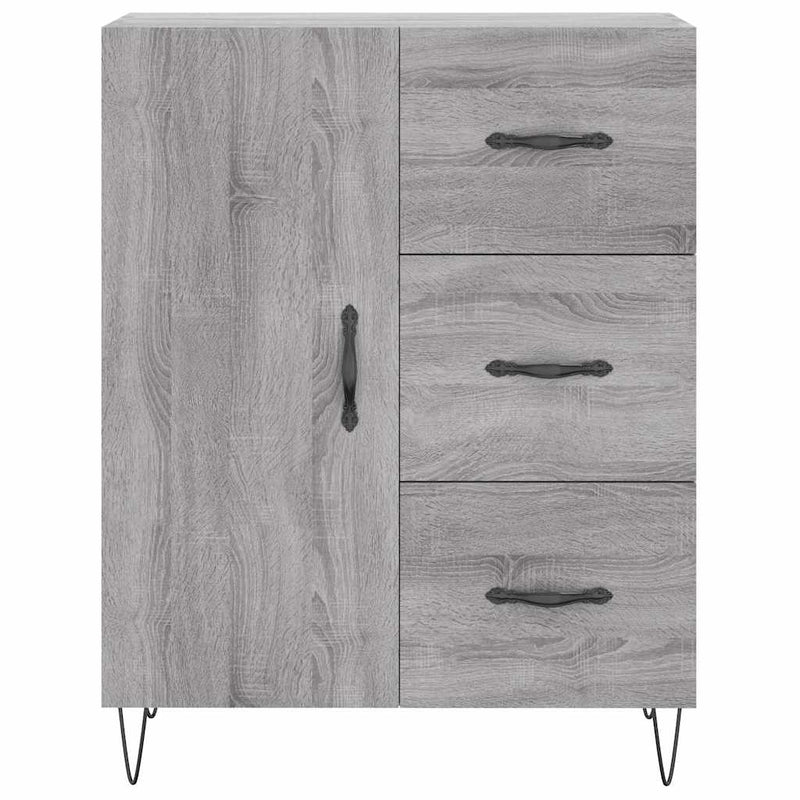 Servantă, gri sonoma, 69,5x34x90 cm, lemn compozit