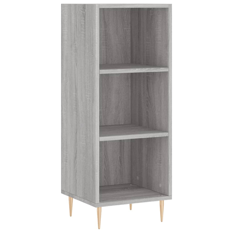 Servantă, gri sonoma, 34,5x32,5x90 cm, lemn compozit