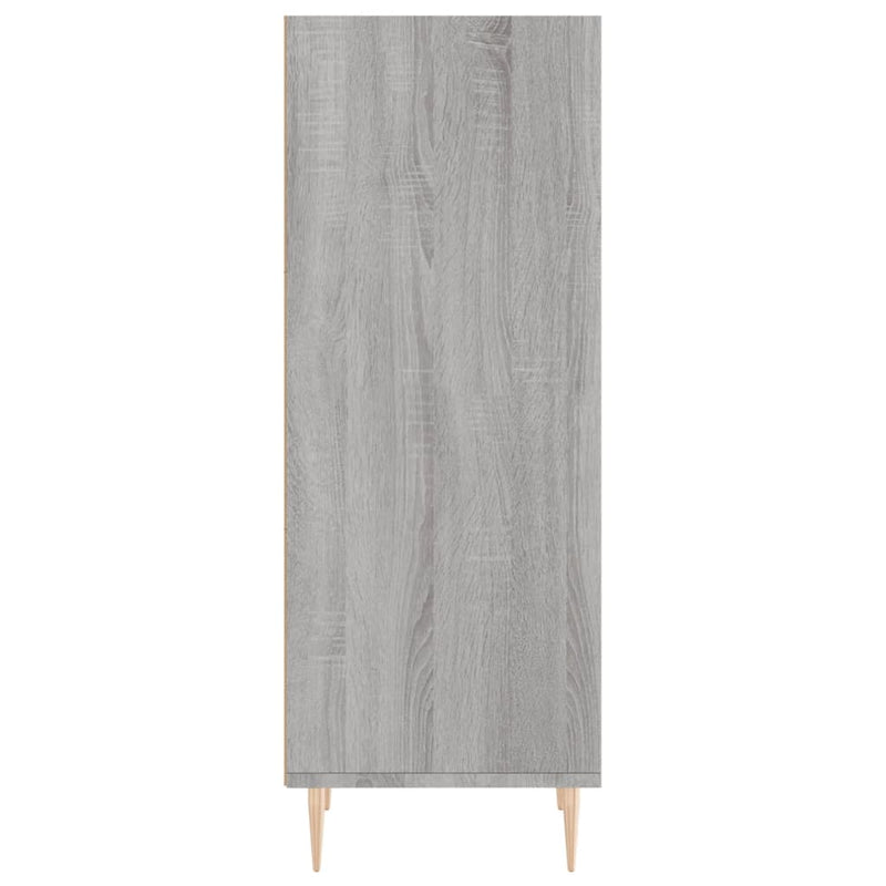 Servantă, gri sonoma, 34,5x32,5x90 cm, lemn compozit