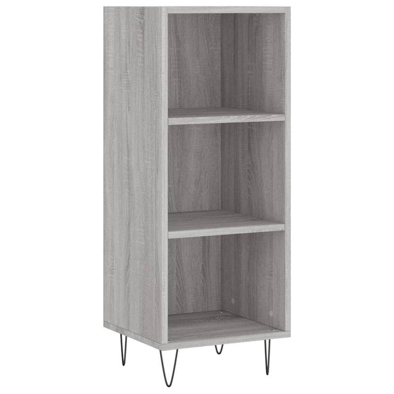 Servantă, gri sonoma, 34,5x32,5x90 cm, lemn compozit
