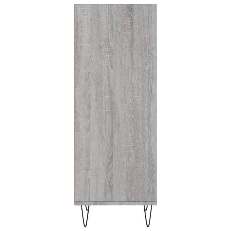 Servantă, gri sonoma, 34,5x32,5x90 cm, lemn compozit