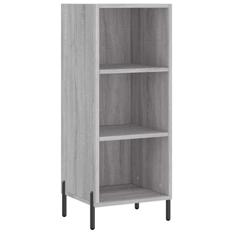 Servantă, gri sonoma, 34,5x32,5x90 cm, lemn compozit