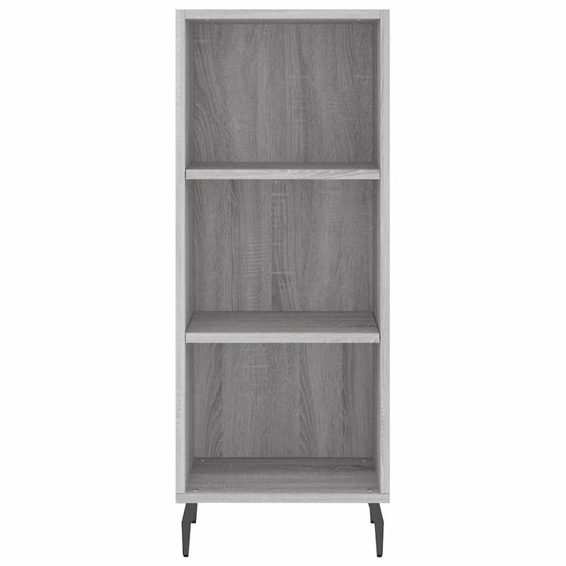 Servantă, gri sonoma, 34,5x32,5x90 cm, lemn compozit