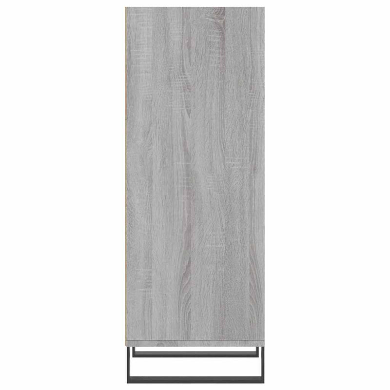 Servantă, gri sonoma, 34,5x32,5x90 cm, lemn compozit