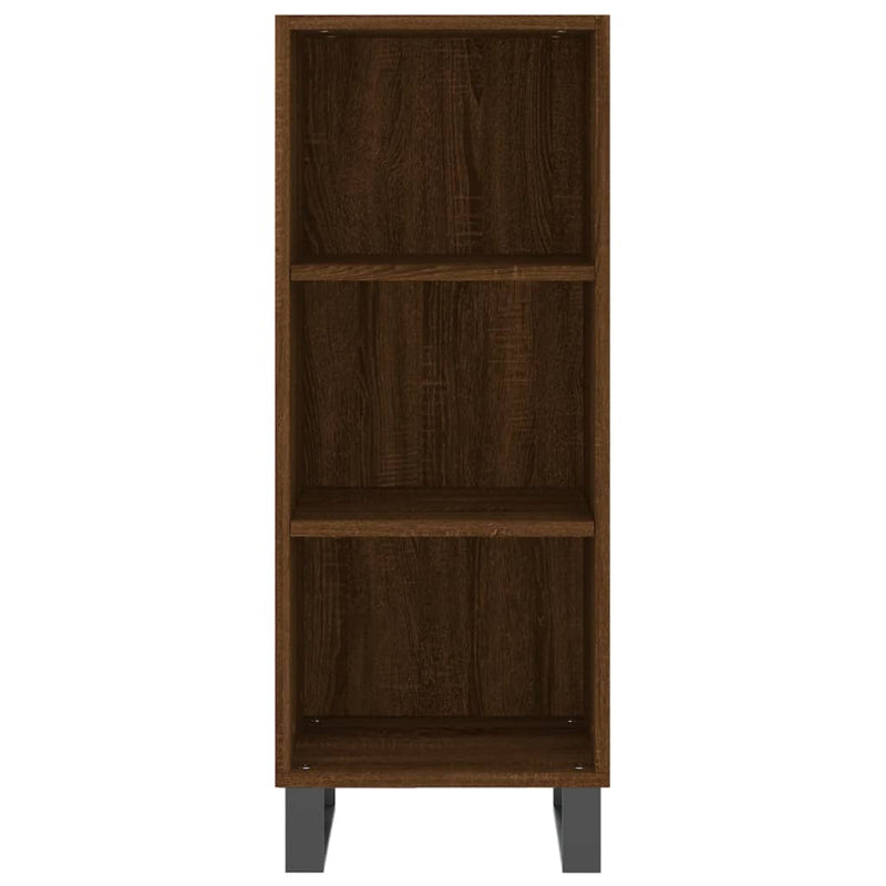Servantă, stejar maro, 34,5x32,5x90 cm, lemn prelucrat